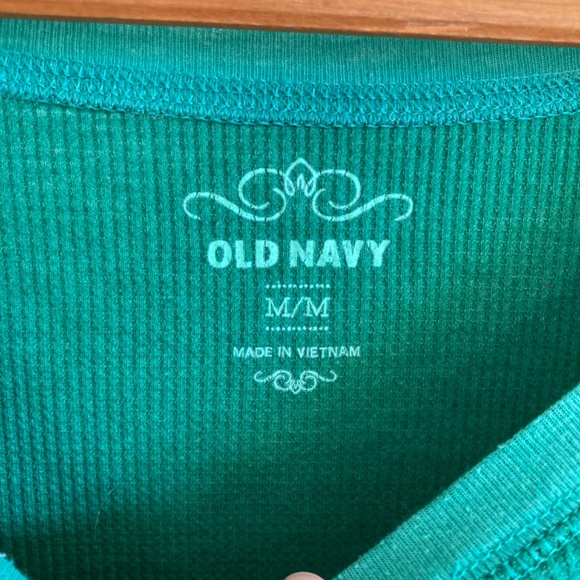 GAP Cotton Flannel Gem Green Comfy Long Sleeve Shirt Sz Medium fits smaller - Picture 3 of 4